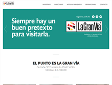 Tablet Screenshot of lagranvia.com.mx